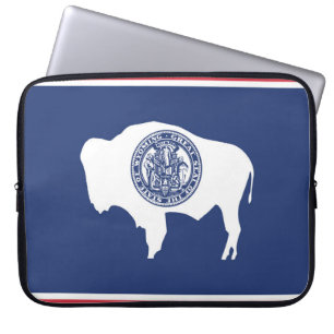 State Flag of Wyoming, USA Laptop Sleeve