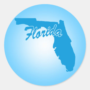 State Florida Classic Round Sticker