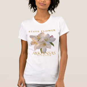 State Flower Arkansas Apple Blossom Floral Design T-Shirt
