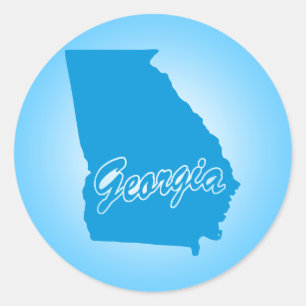 State Georgia Classic Round Sticker