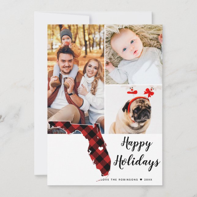 State Holiday Tartan Collage Photo Florida (Front)