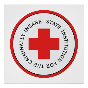 State Hospital For The Criminally Insane Halloween Poster