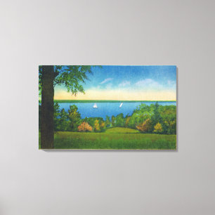 State Hwy Scenic View of Owasco Lake Canvas Print