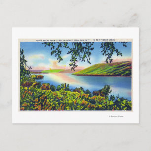 State Hwy View of Bluff Point Postcard