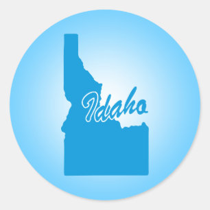State Idaho Classic Round Sticker