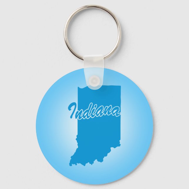 State Indiana Key Ring (Front)