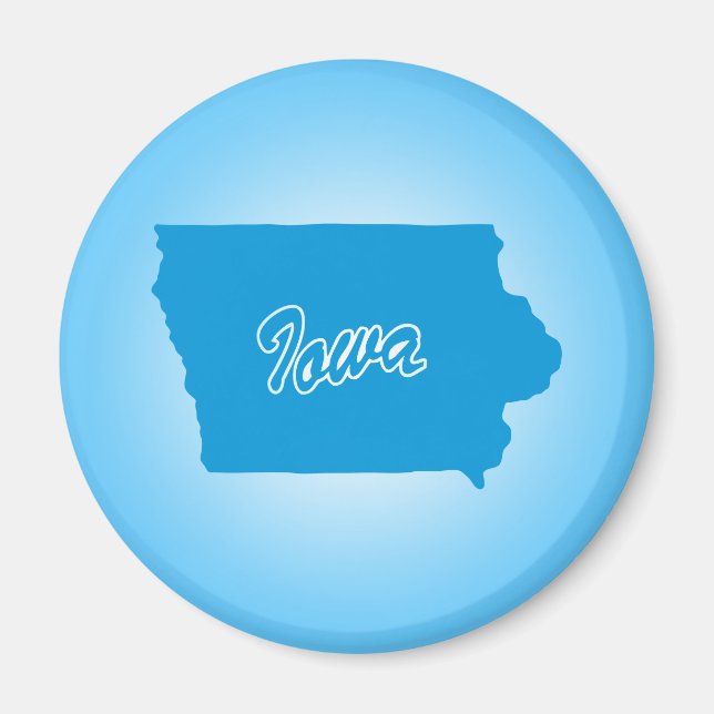 State Iowa Magnet (Front)