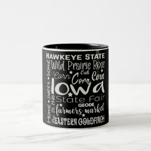State/Iowa Two-Tone Coffee Mug