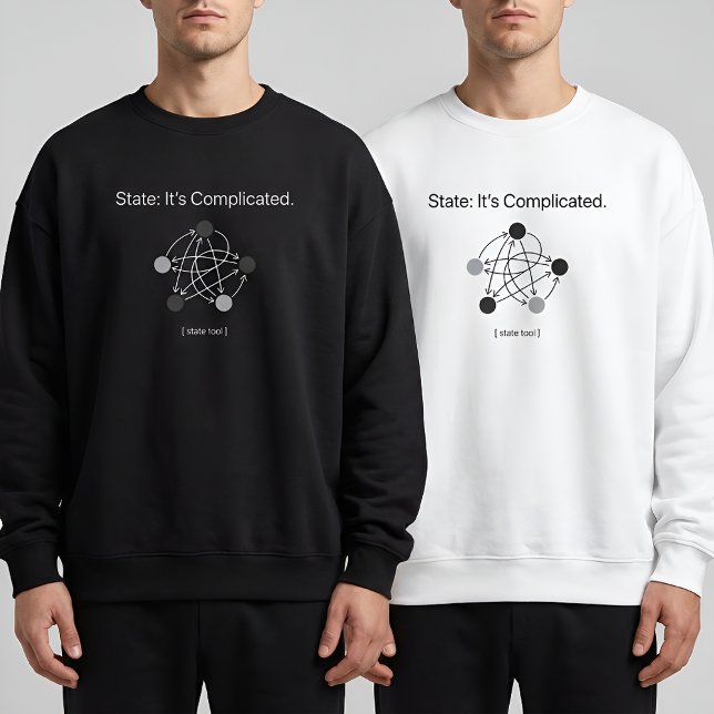 State Its Complicated Programmer Humor Sweatshirt (Creator Uploaded)