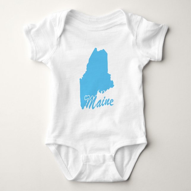 State Maine Baby Bodysuit (Front)