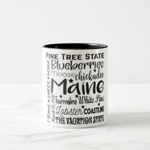 State/Maine Two-Tone Coffee Mug