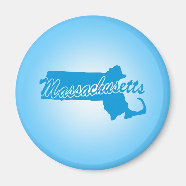 State Massachusetts Magnet (Front)