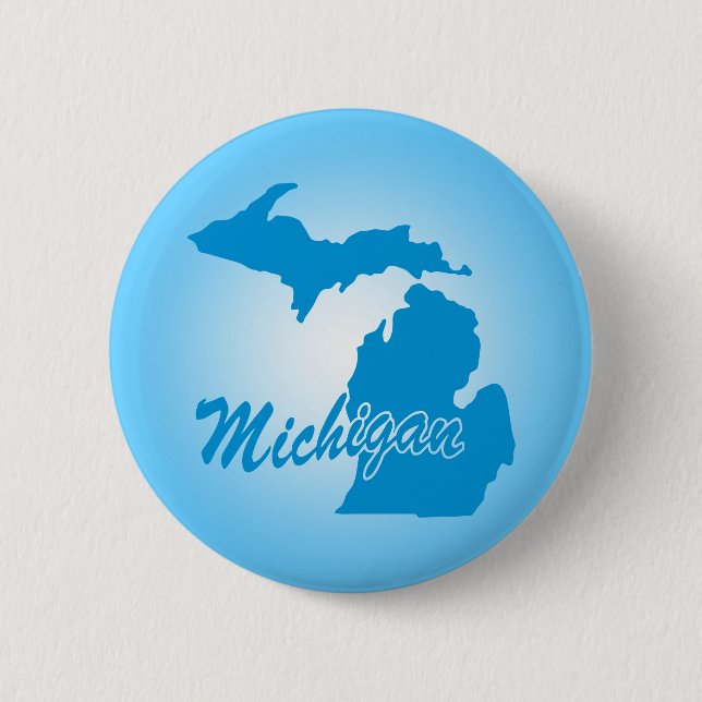 State Michigan 6 Cm Round Badge (Front)