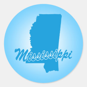 State Mississippi Classic Round Sticker