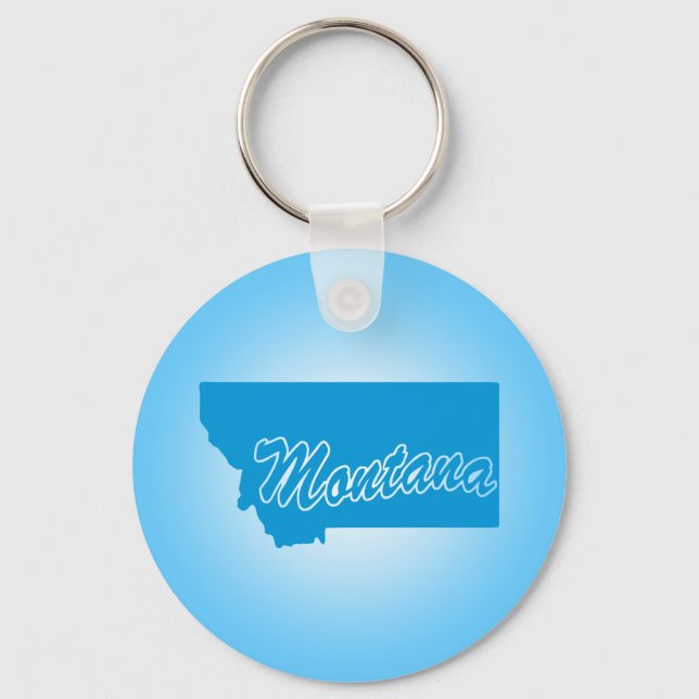 State Montana Keychain (Front)