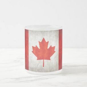 State Mug/Canada Frosted Glass Coffee Mug