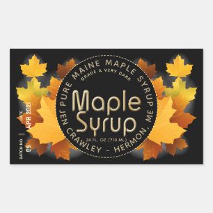 State Name and Sugarmaker (Batch and Date) Rectan Rectangular Sticker