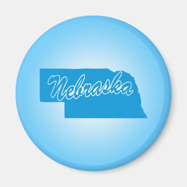 State Nebraska Magnet (Front)
