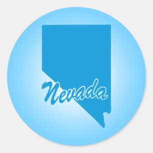 State Nevada Classic Round Sticker