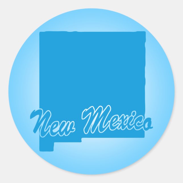 State New Mexico Classic Round Sticker (Front)