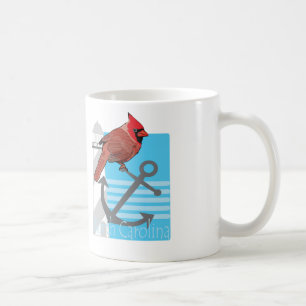 state north Carolina bird, light house Coffee Mug