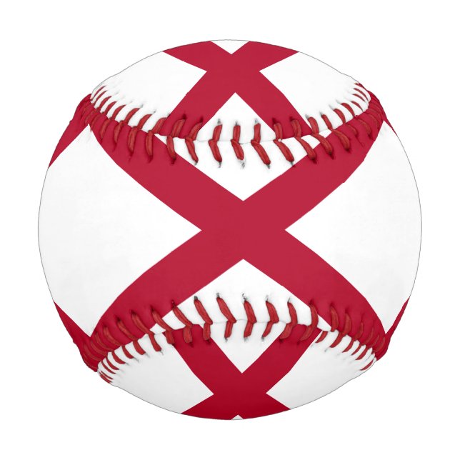 State of Alabama Flag Baseball (Back)
