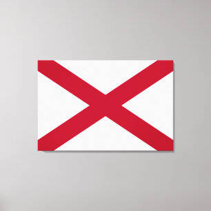 State of Alabama Flag Canvas Print