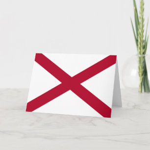 State of Alabama Flag Card