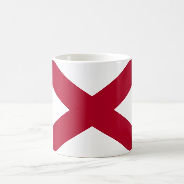 State of Alabama Flag Coffee Mug (Center)