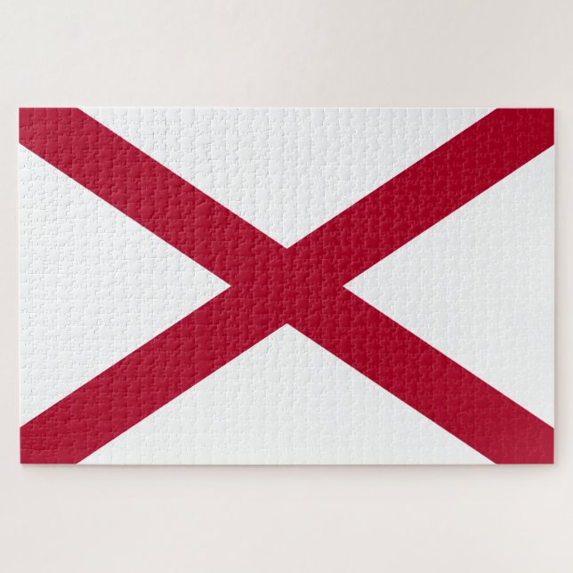 State of Alabama Flag Jigsaw Puzzle (Horizontal)