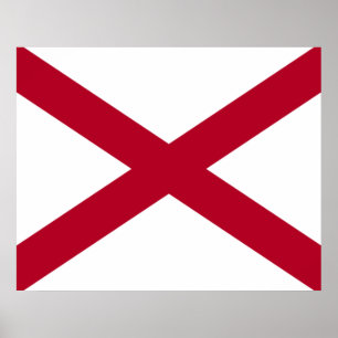 State of Alabama Flag Poster