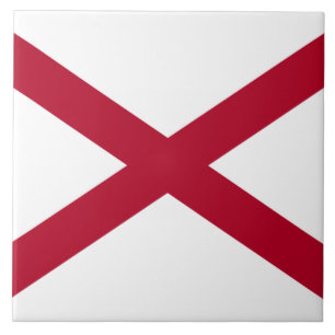 State of Alabama Flag Tile