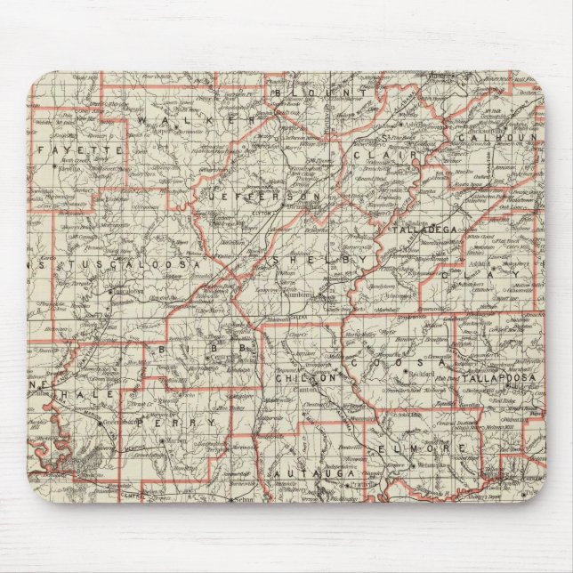 State of Alabama Mouse Mat (Front)