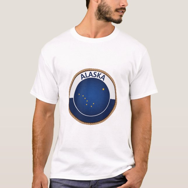 State of Alaska Flag Seal T-Shirt (Front)