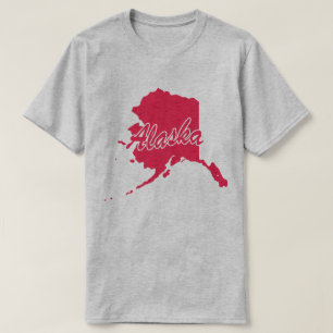 State Of Alaska Shape T-shirt