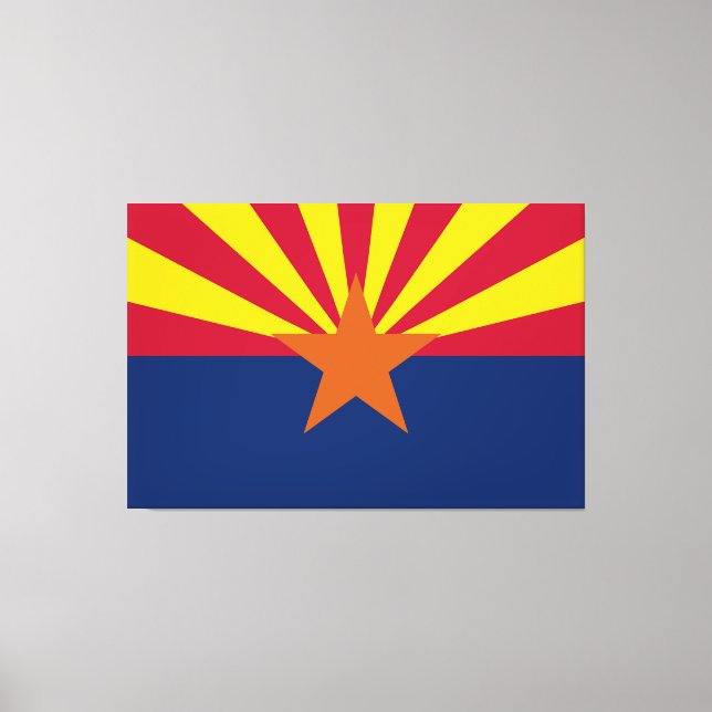  State of Arizona Flag Canvas Print (Front)