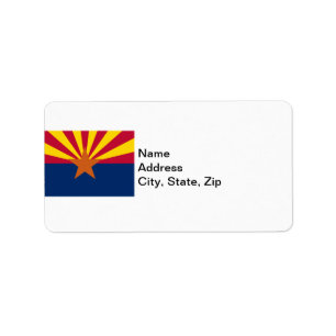  State of Arizona Flag Label