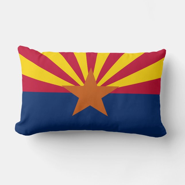  State of Arizona Flag Lumbar Cushion (Front)