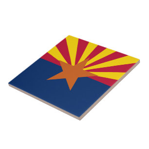 State of Arizona Flag Tile