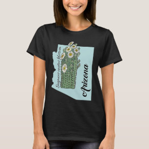 State of Arizona Flower Saguaro cactus blossom T-Shirt