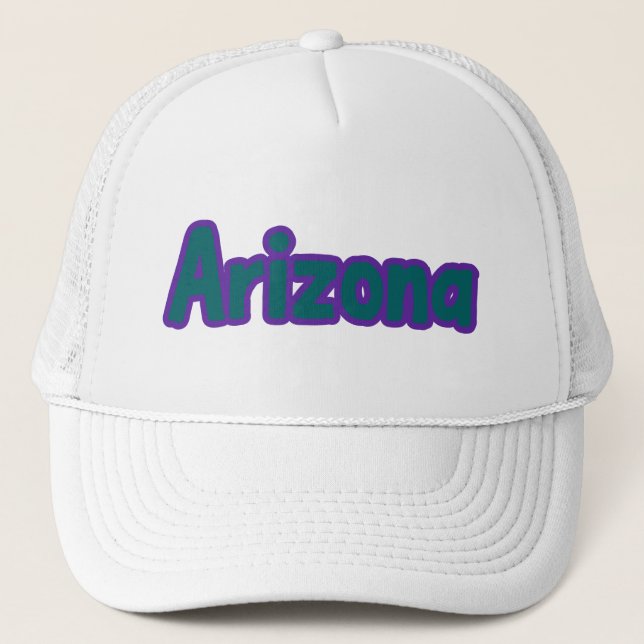 State Of Arizona Pride Custom Trucker Hat (Front)
