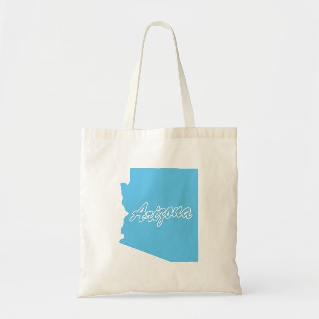 State Of Arizona Shape Tote Bag (Front)