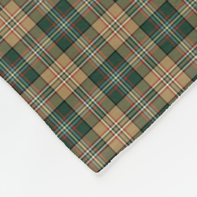 State of Arizona Tartan Fleece Blanket (Corner)