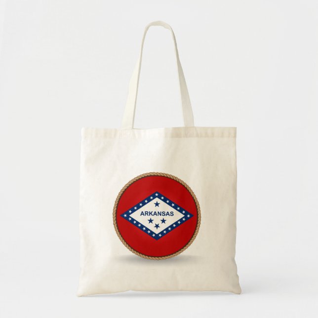 State of Arkansas Flag Seal Tote Bag (Front)