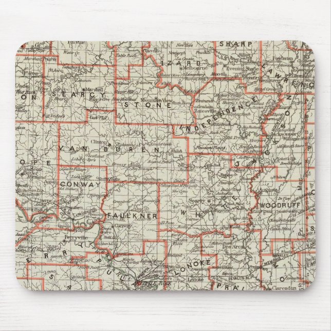 State of Arkansas Mouse Mat (Front)