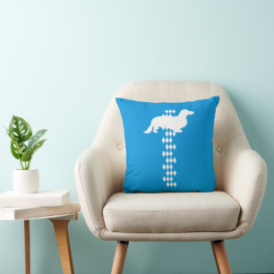 State Of Bavaria - Long-Haired Dachshund Cushion