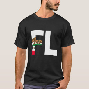 State of California Flag Florida FL Cities and Sta T-Shirt