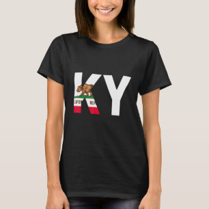State of California Flag Kentucky KY Cities and St T-Shirt