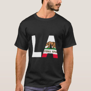 State of California Flag Louisiana LA Cities and S T-Shirt