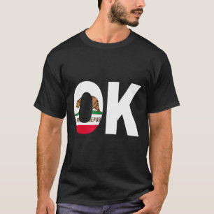 State of California Flag Oklahoma OK Cities and St T-Shirt